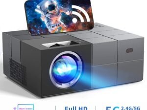 ZRE-AEPRJCTR YERSIDA 1W Best Projector 1080 Support 4K Bluetooth WIFI Sync Phone Screen Full HD Outdoor Movies Projectors Black Home Theater