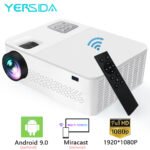 ZRE-AEPRJCTR YERSIDA Projector G6 Android System Full HD Native 1080P with 5G WIFI Bluetooth for Mobile Phone Support 4K Movie Cinema Beamer