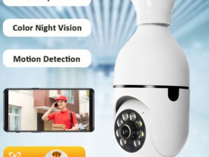 ZRE-AECMR YOOSEE 3MP Outdoor Video Surveillance Camera Home Security Camera E27 PTZ Lamp Camera WiFi Camera CCTV Camera Two Way Audio