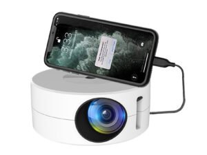 ZRE-AEPRJCTR YT200 LED Mobile Video Mini Projector Home Theater Media Player Kids Gift Cinema Wired Same Screen Projector For Iphone Android