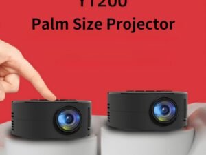 ZRE-AEPRJCTR YT200 LED Mobile Video Mini Projector Home Theater Media Player Kids Gift Cinema Wired Same Screen Projector For Iphone Android