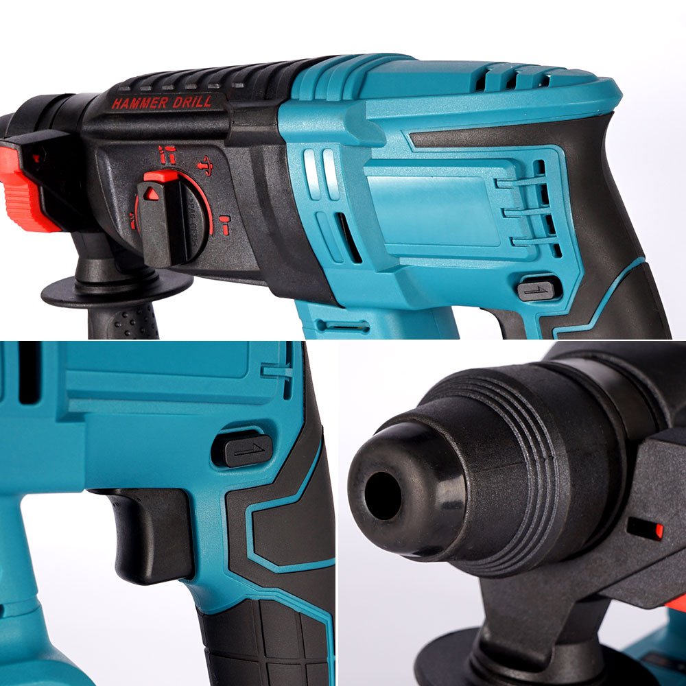 Yofidra-26mm-Cylinder-Brushless-Motor-Electric-Hammer-Drill-with-Drill-Bits-for-Makita-18V-Battery-Cordless