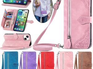 ZRE-AEPHBAG Zipper Leather Flip Wallet Case For iPhone 14 Plus 13 12 Mini 11 Pro X XR XS Max 7 8 6 6S Plus SE 2022 2020 Card Slot Phone Bags