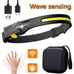 ZRE-LED 1-5PCS Induction Headlamp COB LED Head Lamp with Built-in Battery Flashlight USB Rechargeable Torch Outdoor Lighting Work Light
