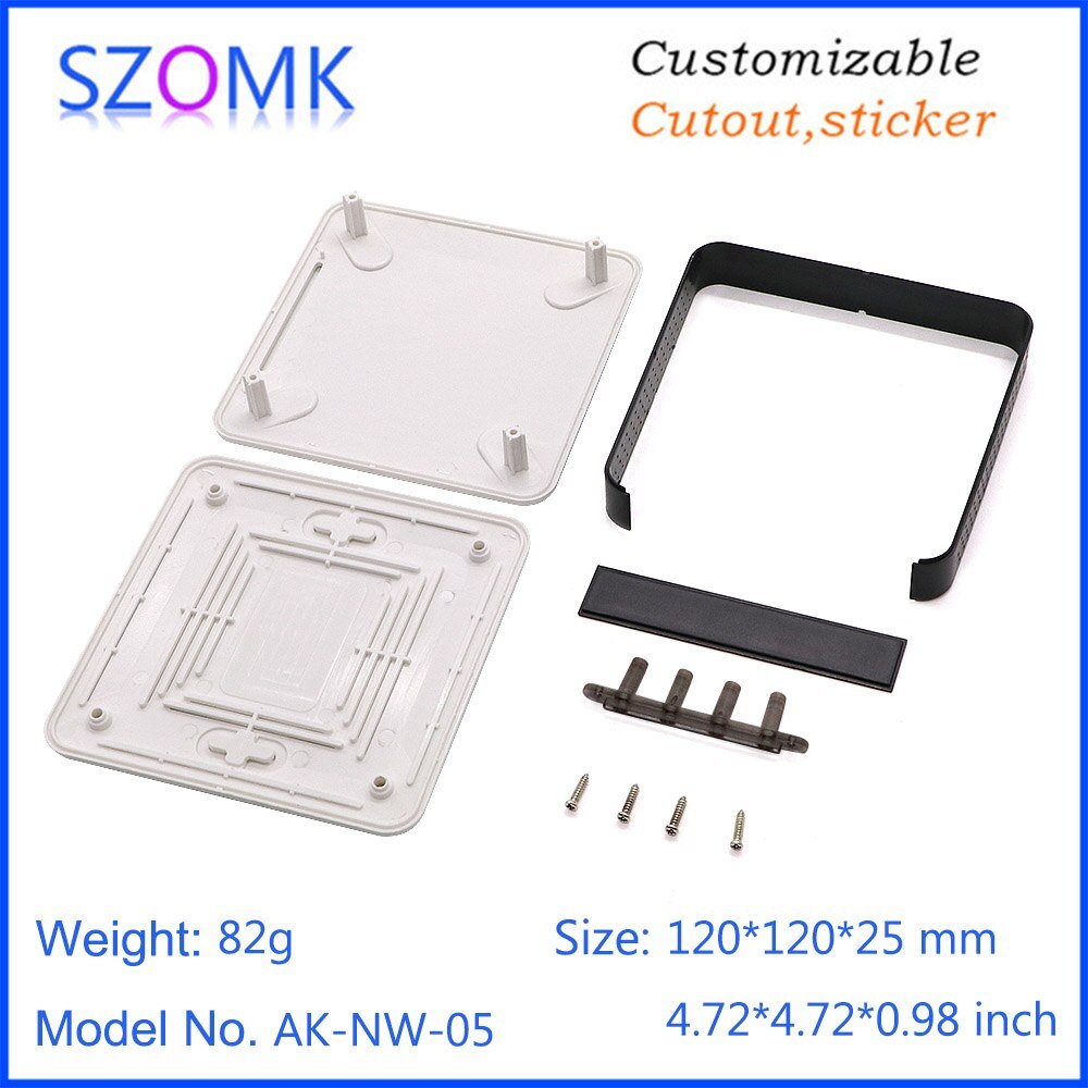 1-Piece-120-120-25-mm-SZOMK-Plastic-router-distribution-enclosure-box-plastic-case-for-electronics