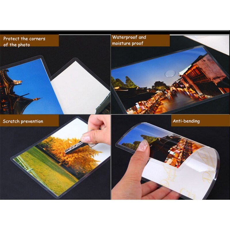 100pcs-160-110mm-50mic-6inch-Laminating-Film-Laminating-Pouch-Sheets-Great-Protection-for-Photo-Paper-Files