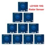 ZRE-MSNCR 10Pcs 5Pcs 1Pcs LD1020 10G Intelligent Human Microwave Radar Sensing Module Low Power Micro Motion Intelligent Perception Sensor