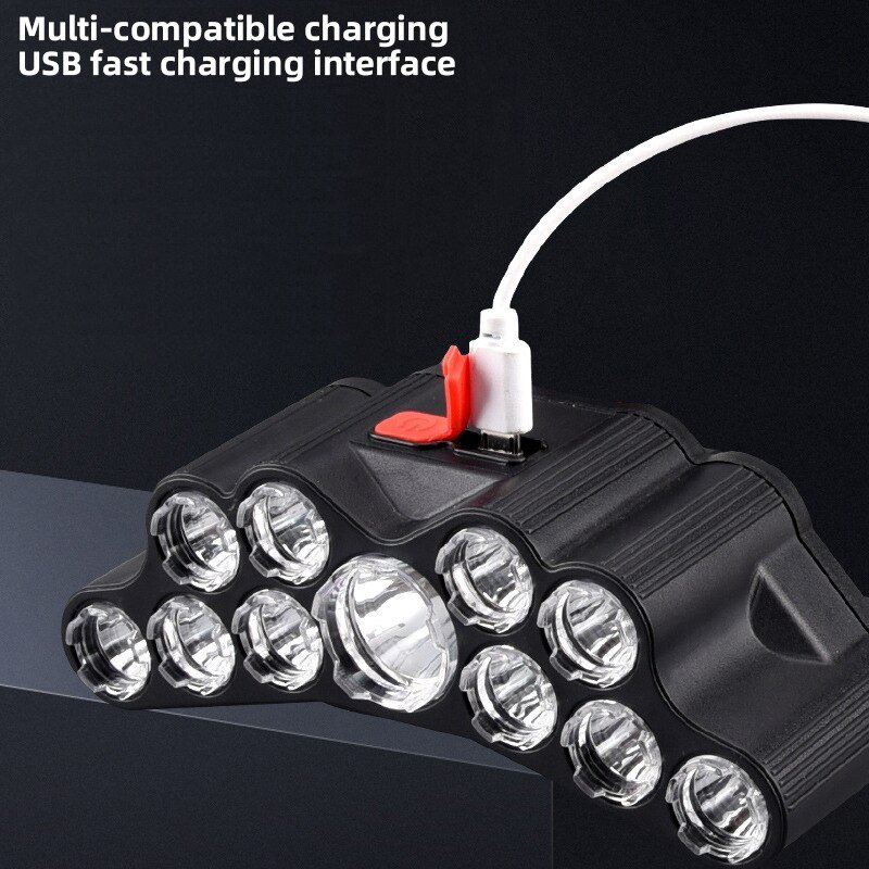 11-LED-Headlamp-Strong-Light-Head-Lamp-USB-Rechargeable-Headlight-Built-in-18650-Battery-Fishing-Flashlight