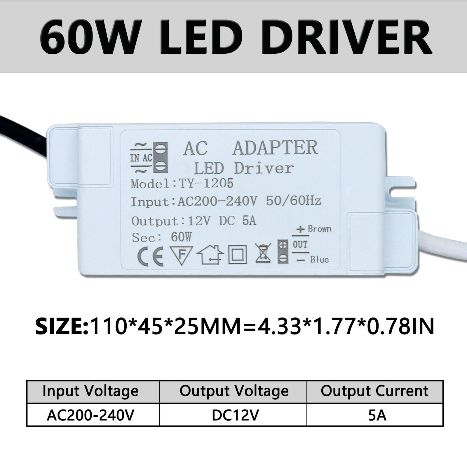 12W-24W-36W-60W-LED-Driver-Power-Supply-For-AC220-12V-1A-2A-3A-5A-Power