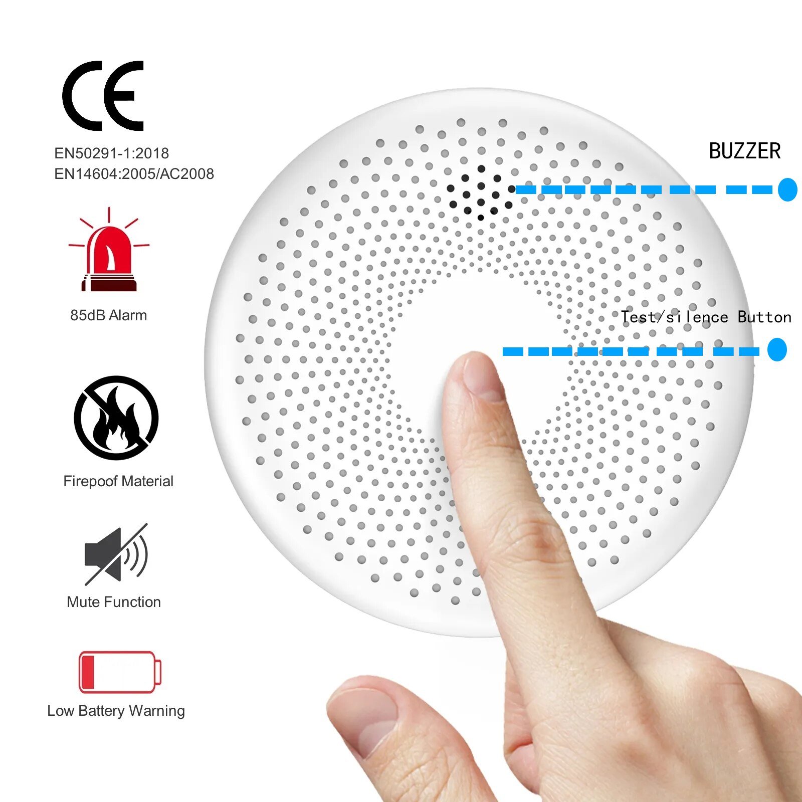 2023-Tuya-Fire-Alarm-10-Years-Sealed-Battery-Safety-WiFi-Photoelectric-Smoke-Detector-Composite-Type-fire