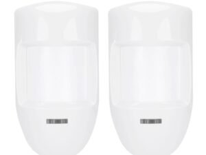 ZRE-MSNCR 2X 12V Wired Dual PIR Motion Sensor Infrared Probe Burglar Alarm Detector Home Security System