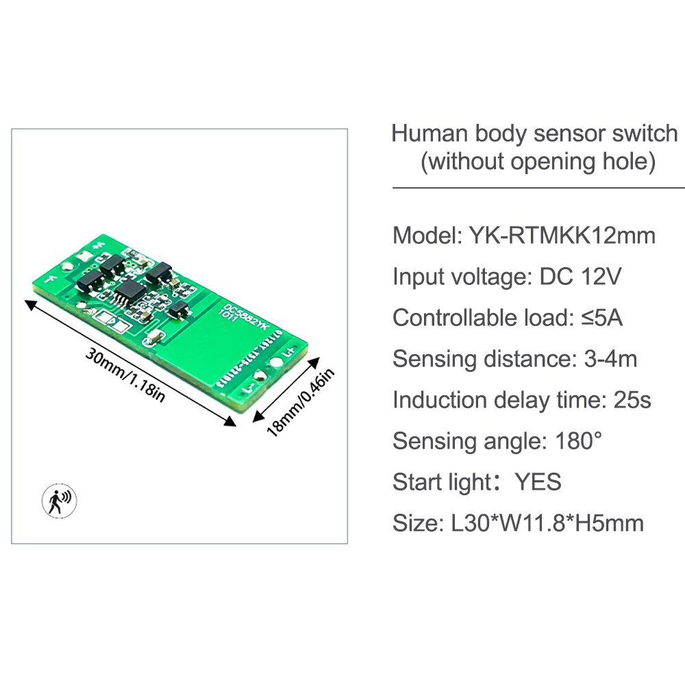 3-4m-Short-Distance-Human-Body-Sensing-Light-Control-Sensor-Switch-180-PIR-Motion-Sensor-Switch