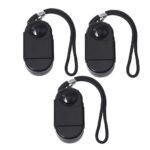 ZRE-MSNCR 3pcs Camping Alarm Travel Portable Mini PIR Infrared Movement Motion Sensor Detector 120dB Wireless Home Security Anti-theft