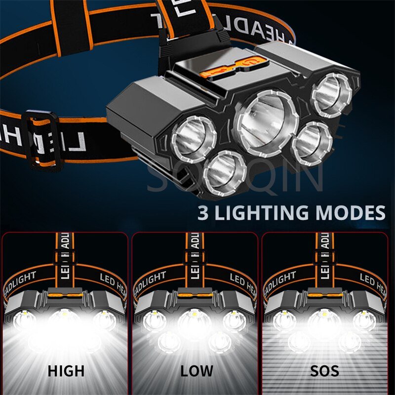 4-modes-Most-Powerful-Long-Range-Led-Headlamp-5-XPE-Headlight-USB-Rechargeable-Flashlight-Outdoor-Head