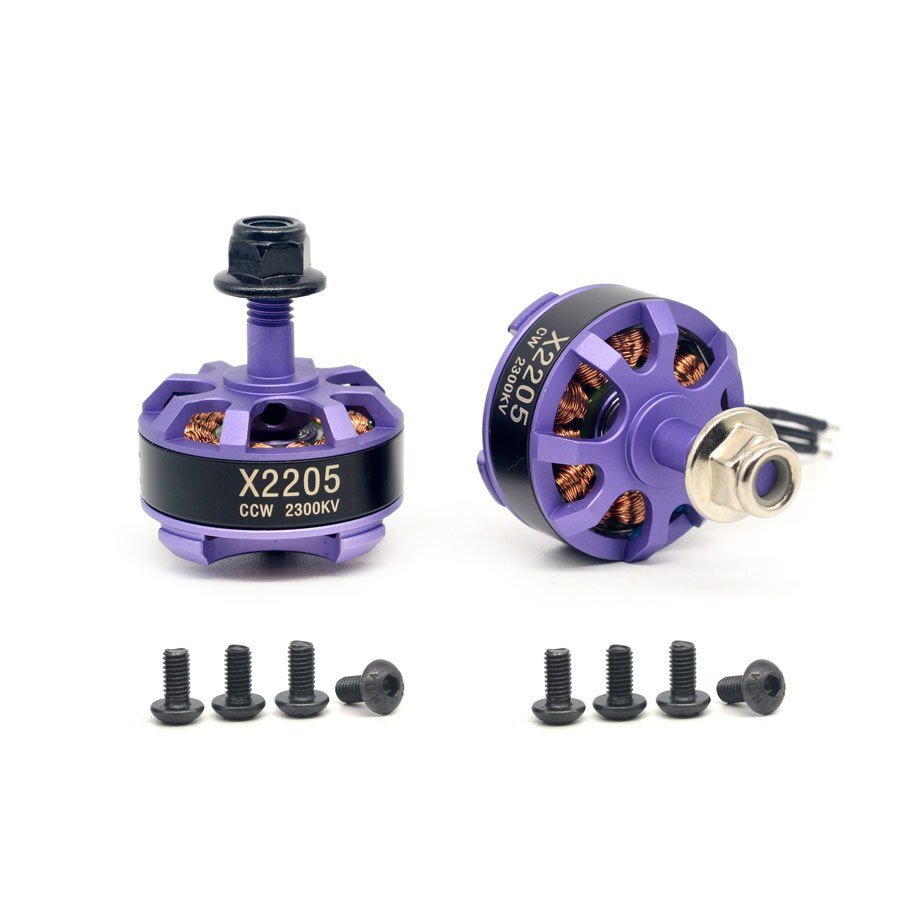 4PCS-2205-2300KV-2-4S-Brushless-Motor-CW-CCW-Purple-for-QAV250-ZMR250-260-Frame-RC