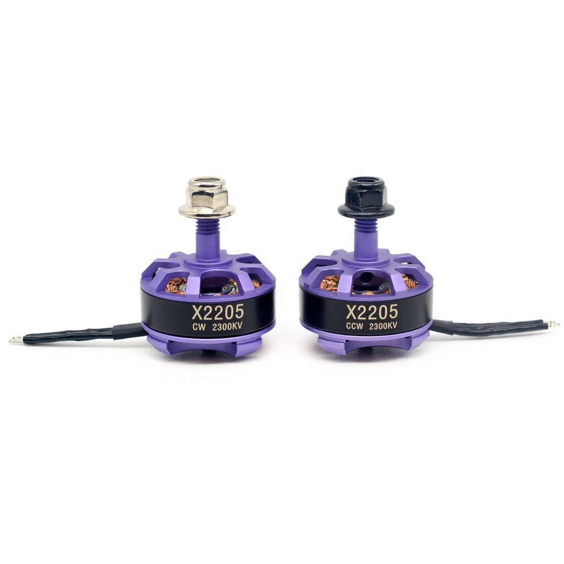 4PCS-2205-2300KV-2-4S-Brushless-Motor-CW-CCW-Purple-for-QAV250-ZMR250-260-Frame-RC