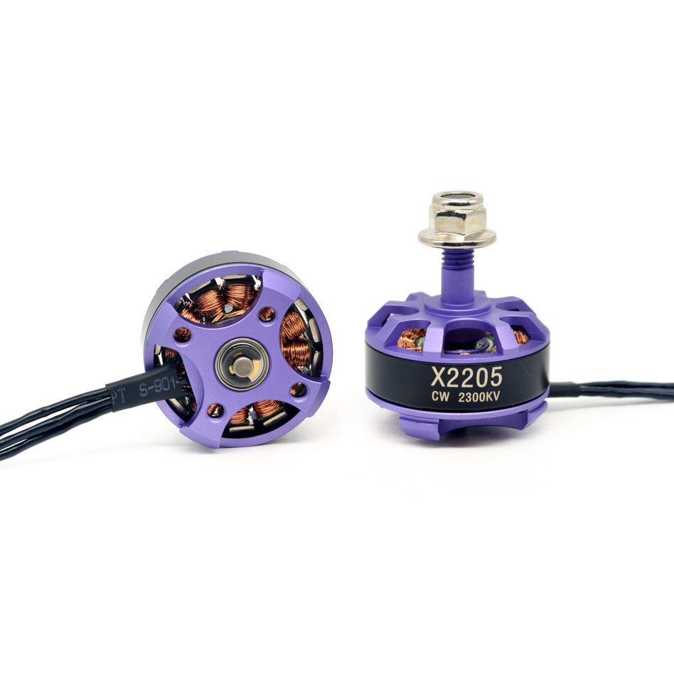 4PCS-2205-2300KV-2-4S-Brushless-Motor-CW-CCW-Purple-for-QAV250-ZMR250-260-Frame-RC