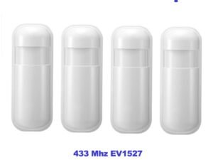 ZRE-MSNCR 4pcs New 433MHz PIR Motion Sensor Detector eV1527 for Home Alarm System Wireless Infrared Motion Detector