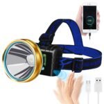 ZRE-LED BORUiT LED Headlamp 3-Mode Motion Sensor Headlight Built-in 2400mAh USB Rechargeable Power Bank Waterproof Lamp Emergency Light