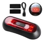 ZRE-CYLT Bicycle Rear Red Safety Light Waterproof LED Motorcycle Helmet Lights Lamp MTB Road Warning Taillights With USB Chargeable Cable
