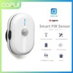 ZRE-MSNCR CORUI Tuya ZigBee Smart Infrared PIR Motion Human Body Sensor USB 720° Adjustable Living Room Smart Life Alexa Google Home