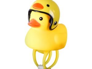 ZRE-CYLT Cartoon Duck With Helmet Shape Head Light Shining Duckling Bicycle Bells Handlebar For Kids Children Cycling Bicycle Accessories