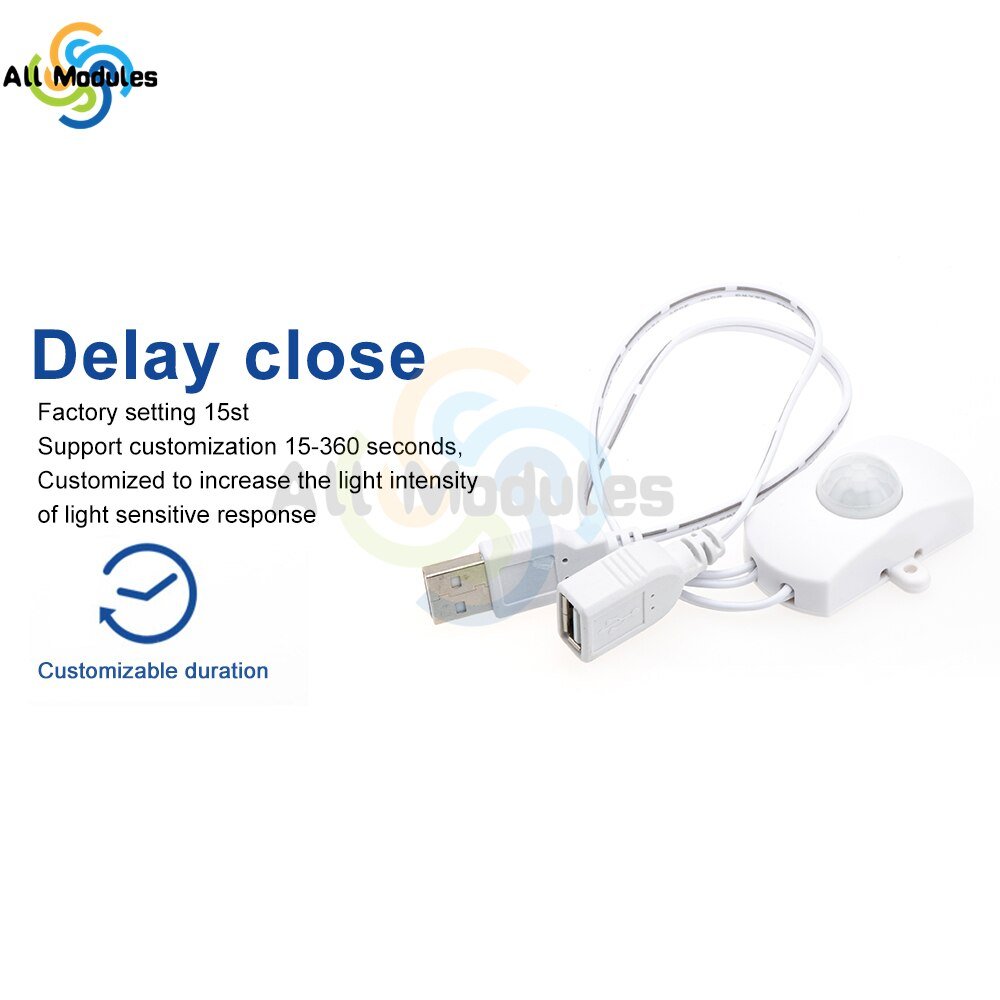DC-5V-12V-24V-USB-Body-Infrared-PIR-Motion-Sensor-Switch-Human-Motion-Sensor-Detector-Switch