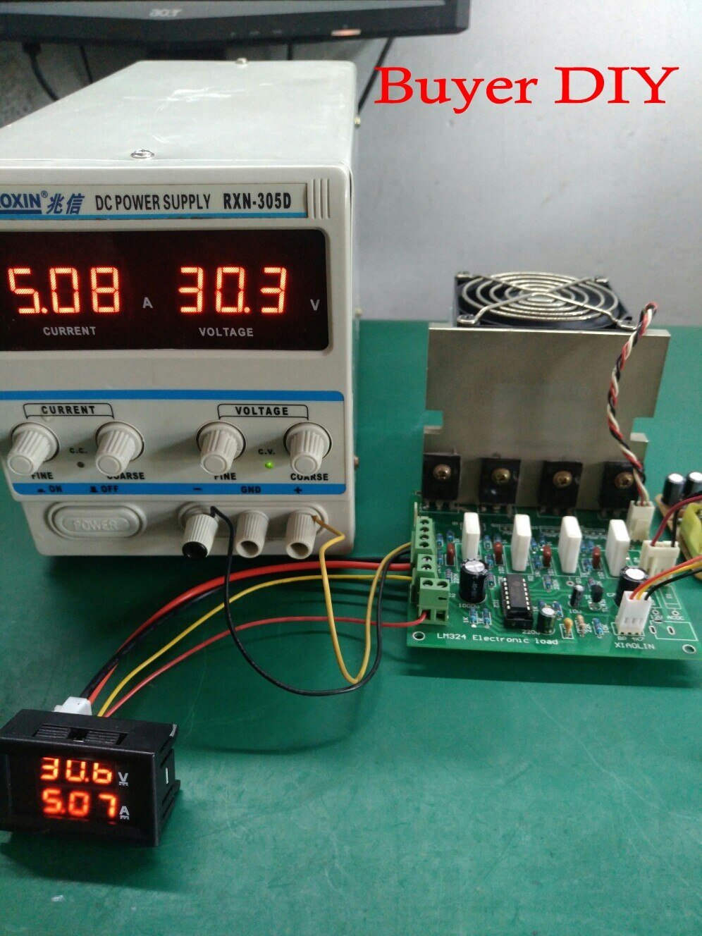 DIY-Kits-150W-10A-battery-capacity-tester-adjustable-constant-current-electronic-load-discharge-Test