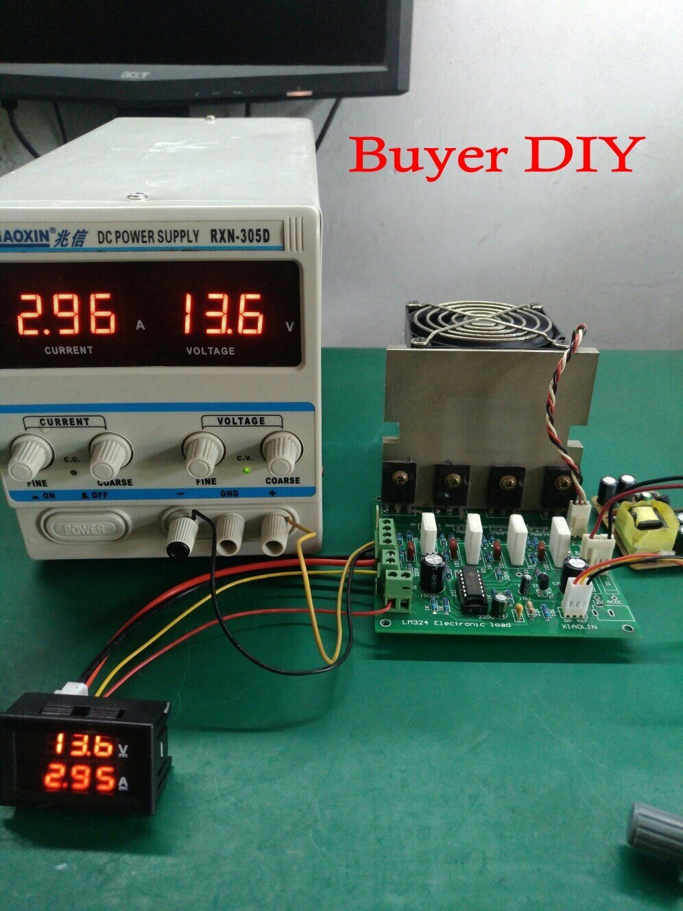 DIY-Kits-150W-10A-battery-capacity-tester-adjustable-constant-current-electronic-load-discharge-Test