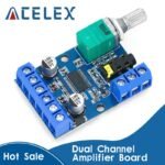 ZRE-CEV DY-AP3015 DC 8-24V 30W * 2 Class D Dual Channel High Power Stereo Digital Amplifier Board with Adjustable Volume Potentiometer