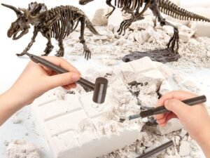 ZRE-EDUKT Dinosaur Fossil Excavation Kits Education Archeology Exquisite Jurassic Toy Set Game Action Children Figure Skeleton Model Gift
