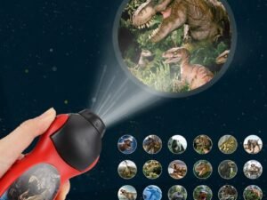 ZRE-RBT Dinosaur Pattern Projector Night Study Learning Toy Flashlight Sleeping History Early Education Model Torch Flashlight Fun Toys