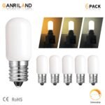 ZRE-MSNCR E12 E14 Base Mini Night Light Bulbs T20 220V Tubular Milky Glass Led Fridge Lamp Dimmable Low Watt 1W Replace Halogen Light Bulb