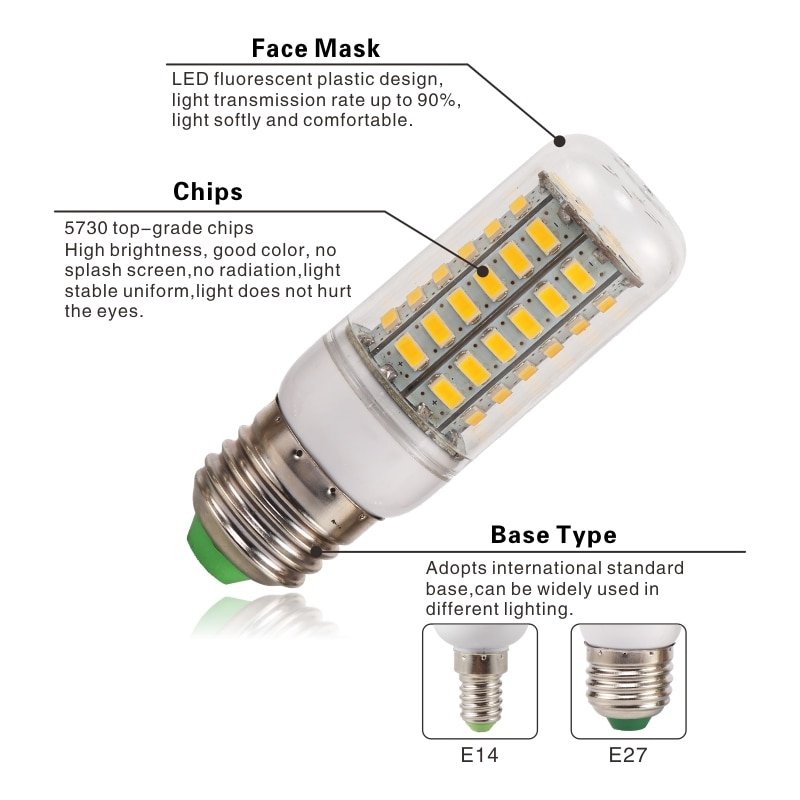E27-E14-LED-Corn-Bulb-24-36-48-56-69-72-LEDs-SMD-5730-220V-Lampada