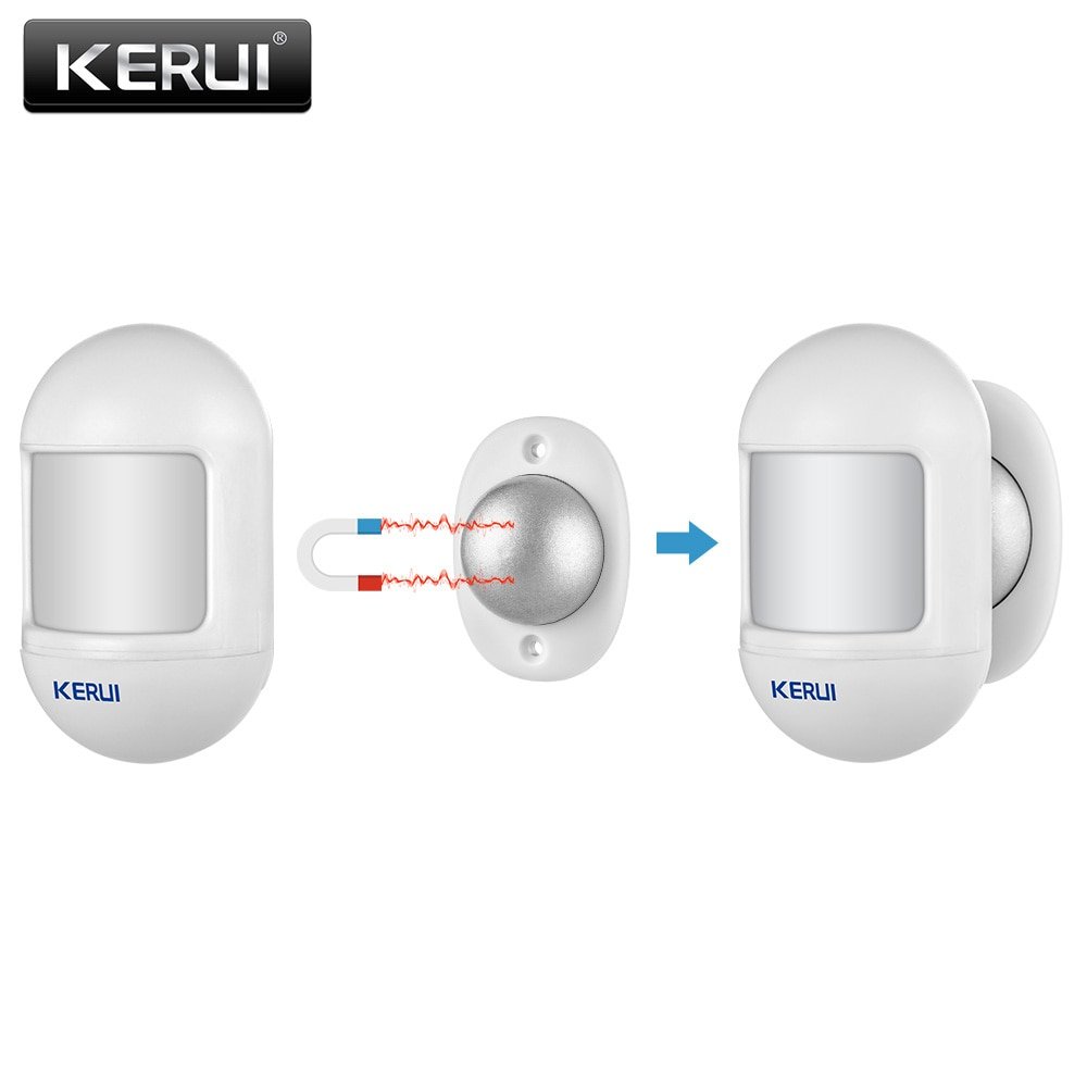 KERUI-Wireless-Mini-PIR-Motion-Sensor-Alarm-Detector-With-magnetic-swivel-base-For-G18-W18-Home