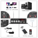 ZRE-AMPL KINTER MA-130 Audio Amplifier, Bluetooth Amplifier with Remote Control ,2 Channels Stereo Amplificador, Home Car USB TF Player