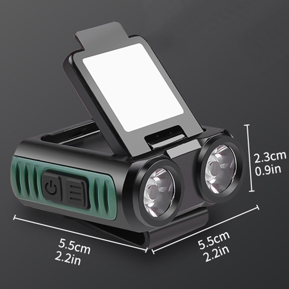 LED-Handwave-Sensor-3-4-Hours-USB-Rechargeable-Headlight-Dimming-Mode-Hat-Clip-Headlamp-Headlamp-Flashlight