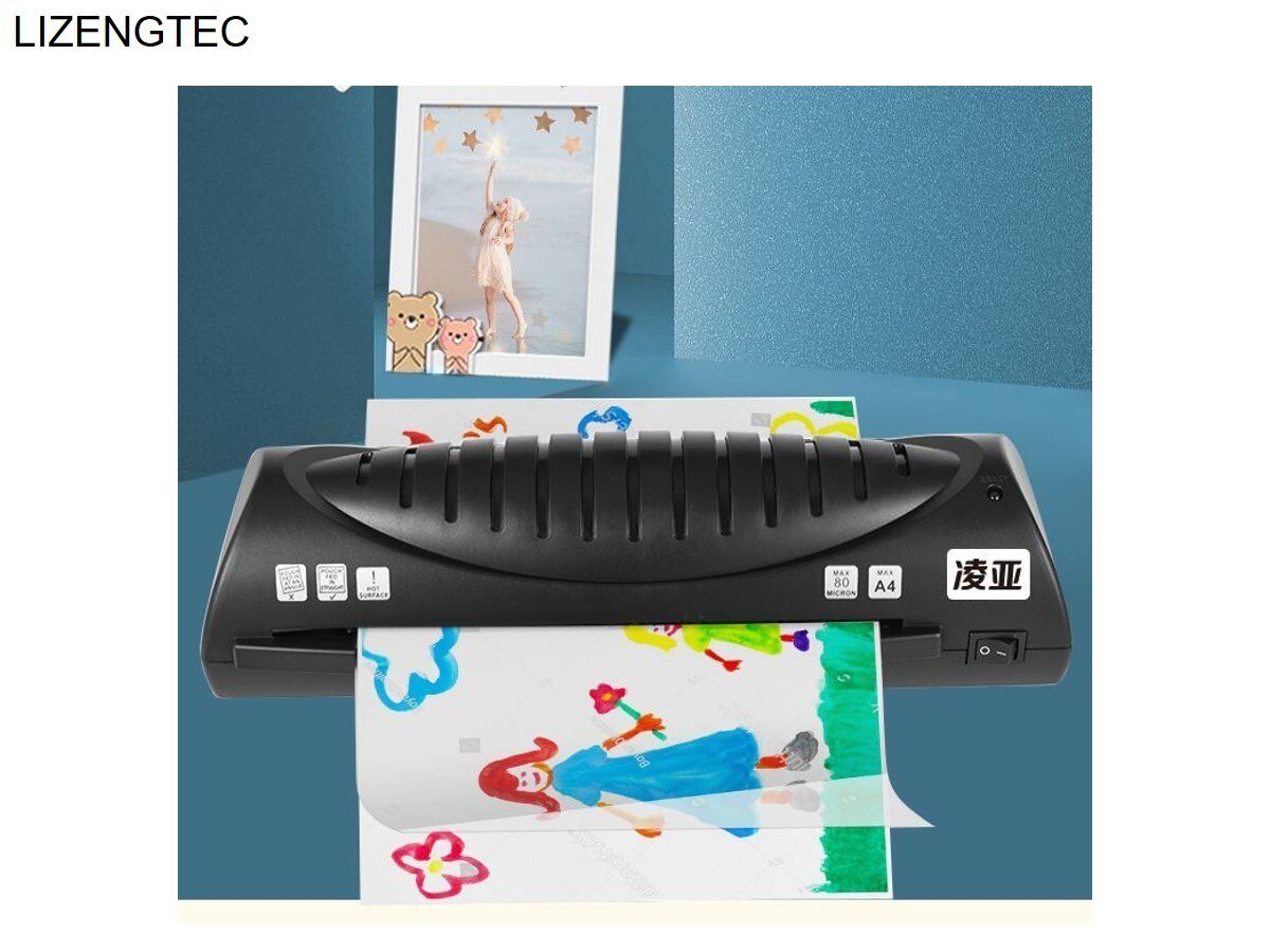 LIZENGTEC-Laminator-Machine-New-Professional-Office-New-Design-Hot-Fast-Warm-Up-Roll-for-A4-Paper