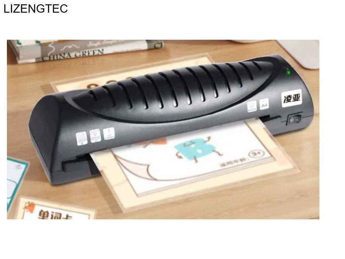 LIZENGTEC-Laminator-Machine-New-Professional-Office-New-Design-Hot-Fast-Warm-Up-Roll-for-A4-Paper