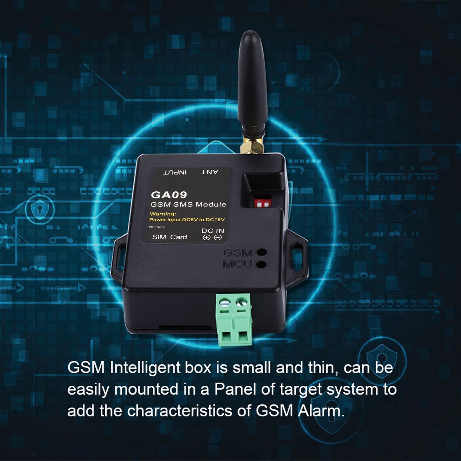 Mini-8-CH-Home-Security-Wireless-GSM-Alarm-System-with-Intelligent-Design-and-Wireless-SMS-Alarm