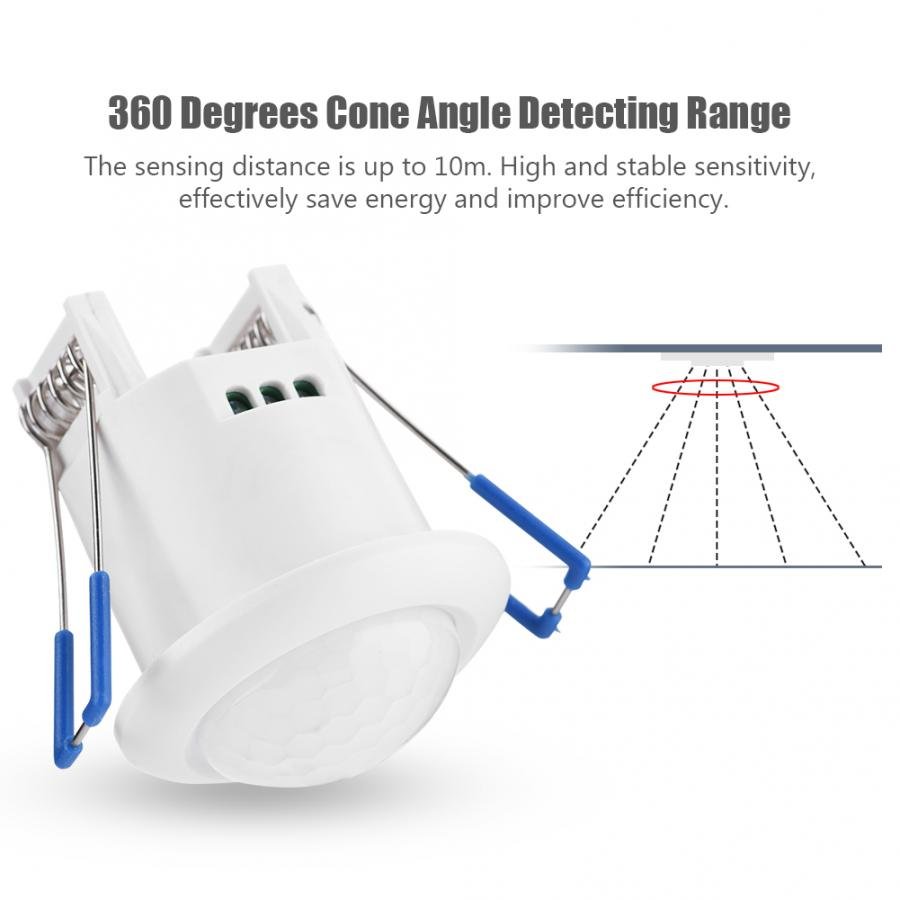 Motion-sensor-360-Degree-Recessed-Automatic-Infrared-PIR-Motion-Sensor-Switch-with-Time-Delay-for-Ceiling