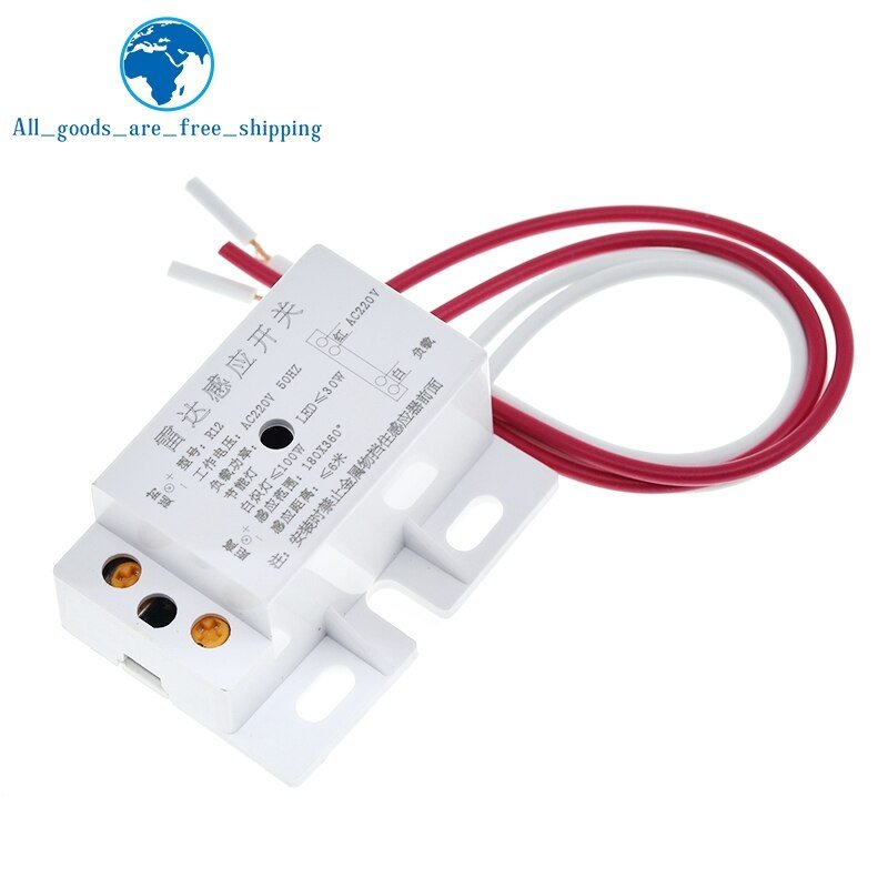 New-220V-AC-50Hz-Auto-Infrared-Sensor-Switch-PIR-Microwave-Radar-Body-Motion-Sensor-Module-Adjustable