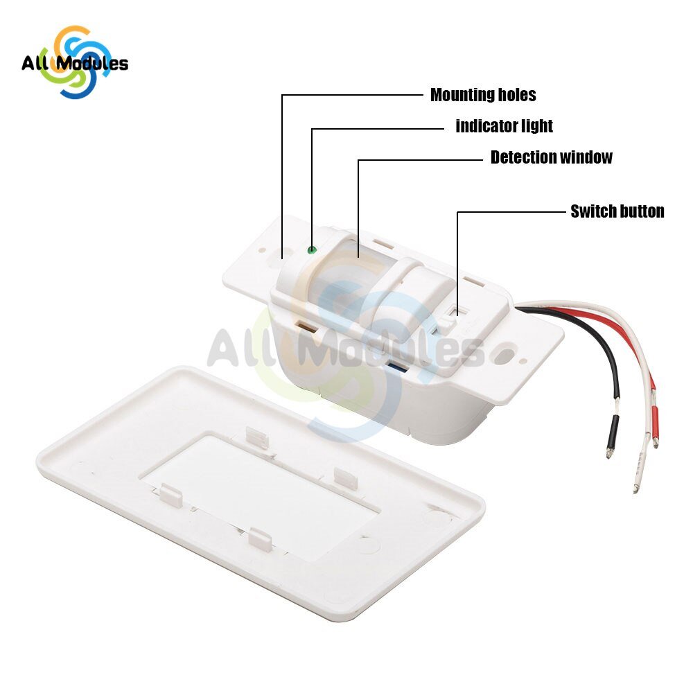 PIR-Motion-Sensor-Switch-Infrared-smart-Human-body-Sensor-Wall-Switch-work-with-In-dark-Adjustable