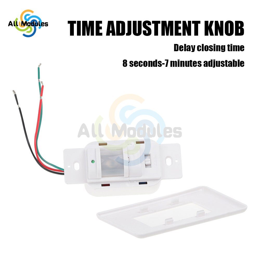 PIR-Motion-Sensor-Switch-Infrared-smart-Human-body-Sensor-Wall-Switch-work-with-In-dark-Adjustable