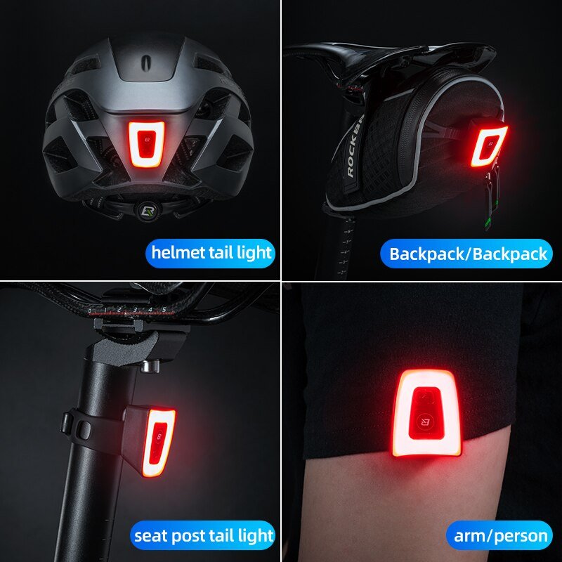 ROCKBROS-Bike-Light-Waterproof-Cycling-Helmet-Taillight-Lantern-For-Bicycle-LED-USB-Rechargeable-Safety-Night-Riding