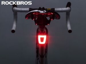 ZRE-CYLT ROCKBROS Cycling Bike Light Waterproof Helmet Taillight Lantern Bicycle LED USB Rechargeable Safety Night Riding Bike Rear Light