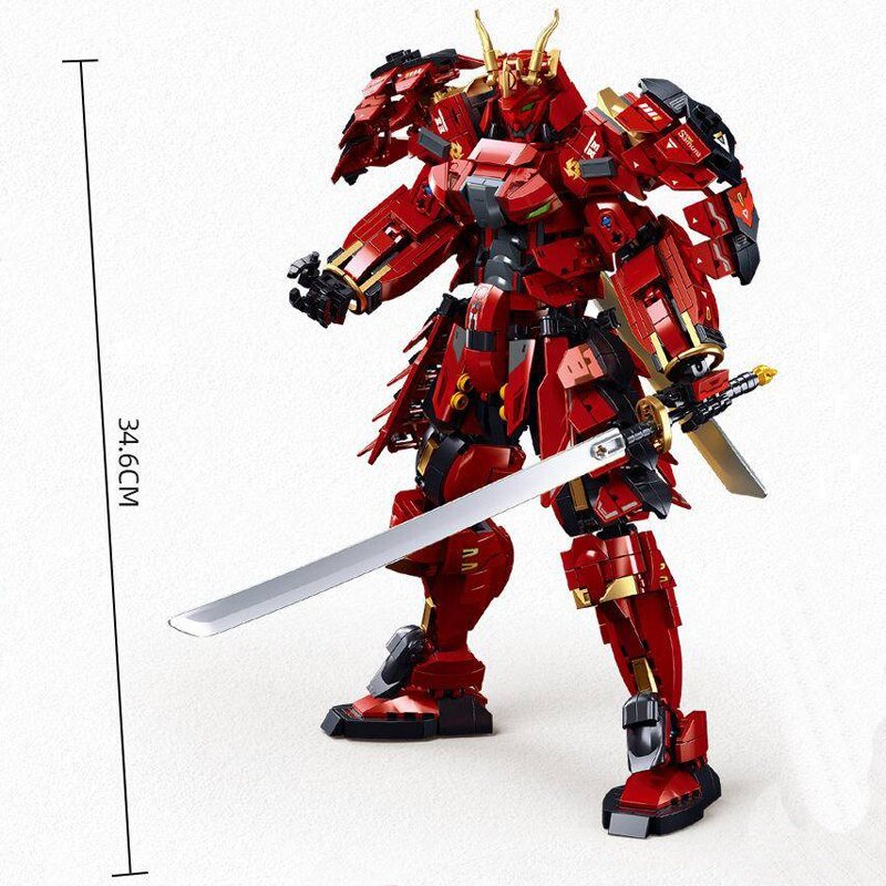SLUBAN-New-Armored-Samurai-Mech-Robot-Classic-Model-DIY-Action-Figure-Building-Blocks-Sets-Bricks-Assemble