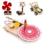 ZRE-RBT STEM Kits Wooden Toys for Children Robot Science Creative Inventions DIY Electronic Kit Technology Toys Assembly 3D Puzzles