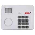 ZRE-FRLM Security Alarms For Home Wireless Motion Sensor Alarm With Security Keypad PIR Home Garage Alarm Camping Car Alarm White