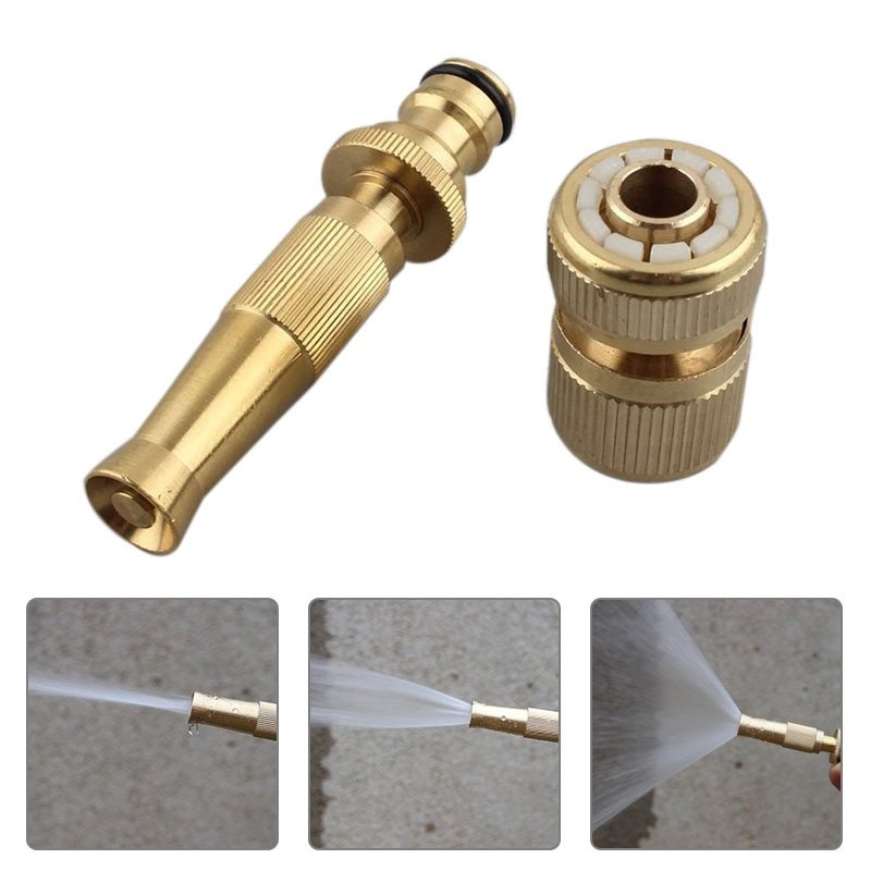 Spray-Nozzle-Water-Gun-Brass-High-Pressure-Direct-Spray-Sprinkler-Quick-Connector-1-2-Garden-Hose